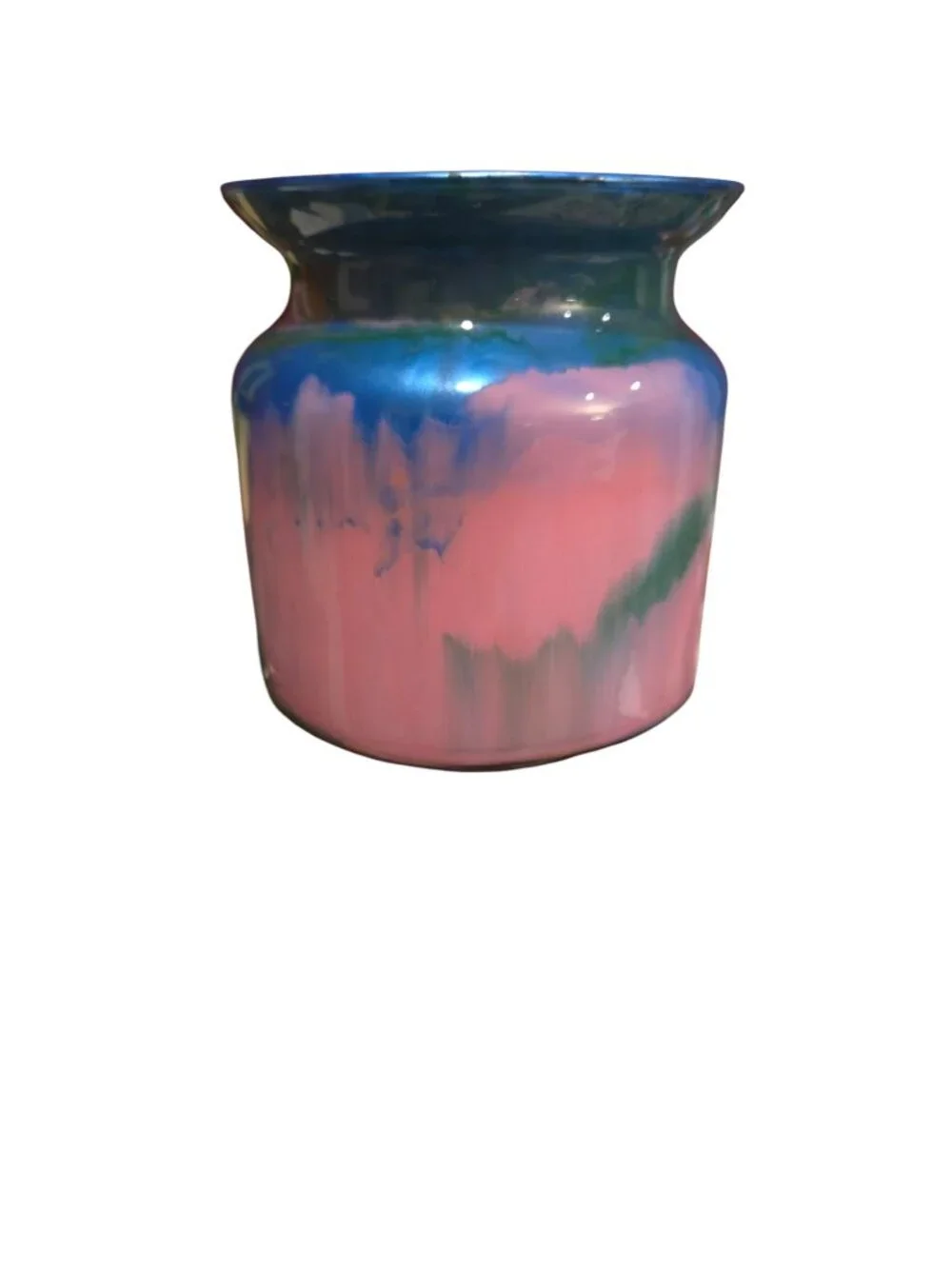 Handmade Fluid Art Acrylic Pour Abstract Vase, Modern Accent, Home Decor, OOAK